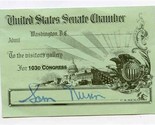 Georgia Senator Sam Nunn United States Senate Chamber Pass 103rd Congress  - £14.01 GBP