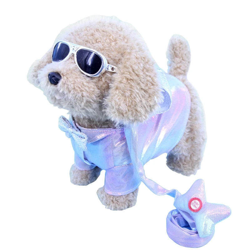 ChildrDog Leash Walking Electric Puppy Plush Toy, Sing And Dance Simulation - £29.67 GBP