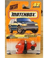 NOS 1997 MATCHBOX #42 Animals Red Dog Rotwheeler Metal Toy Car Mattel Wh... - £8.54 GBP
