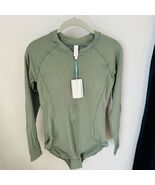 Sea Level Vesper Long Sleeve One-Piece Ribbed Toned Swimsuit, Size 10, S... - $1,846.32 MXN