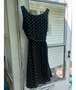 Studio I Woman&#39;s Size 12 Dress Black White Polka Dot Retro style - $12.00