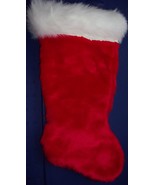 Red &amp; White 14” Plush Christmas Stocking - $6.84 CAD