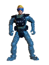 Chap Mei 3.75" Action Figure Police Swat Team Force Ops Lanard Blonde Hair Blue - $9.90