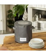 China Plate Storage Bag, 10-Inch Round Polyester with Handles, Grey, Zip... - $473.33 MXN