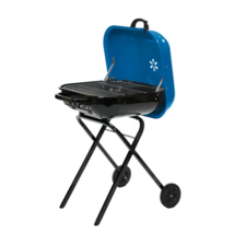 Americana Walk-A-Bout Portable Charcoal Grill in Blue  - £58.21 GBP