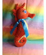 SEA LIFE Orange Seahorse Plush w/ Blue Bow 12&quot; - $8.79