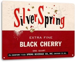 Silver Spring Cola Soda Pop Advertising Vintage Retro Wall Decor Metal Tin Sign - £14.23 GBP