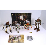 LEGO Bionicle Lot 8568 POHATU, 8577 PAHRAK KAL, 8584 HEWKII, 8587 PANRAHK - $99.95
