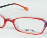 PAULO PILIPE AXL Z26 TRANSPARENT RED /CLEAR /LAVENDER EYEGLASSES 45-18-1... - $78.43