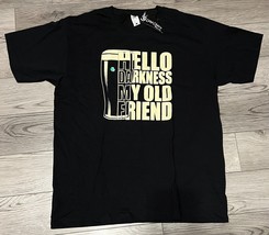 VTG Hello Darkness My Old Friend Fruit Of The Loom T-Shirt Size L NWT Be... - £21.30 GBP