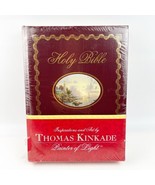 New NKJV Thomas Kinkade Lighting the Way Home Family Bible Hardcover Red... - £28.30 GBP