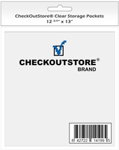 CheckOutStore Cardstock Clear Storage Pockets No Flap (12 3/4 x 13) - £12.92 GBP+