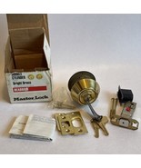 Master Lock Double Cylinder Deadbolt New in Box 140-09-30 Brass Finish - $304.57 MXN