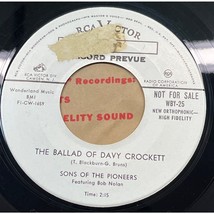 Sons of the Pioneers Ballad of Davy Crockett / Grave Yard Filler West 45 Promo - £19.92 GBP