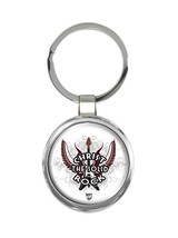 Christ the Solid Rock Guitar : Gift Keychain Christian Jesus God Faith - £6.28 GBP