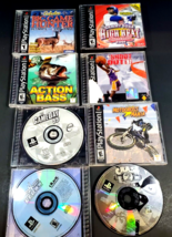 Lot Of 8 Ps1 PlayStation Games, Crash Bandicoot, hunting, fishing, football - £23.21 GBP