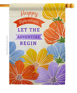 Retirement Adventure House Flag 28 X40 Double-Sided Banner - £29.20 GBP