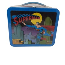 NIP Superman Hallmark School Days 950&#39;S Replica Lunchbox Man of Steel Se... - $39.59