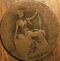 1916 Uk Great Britain Half Penny - £1.46 GBP