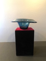 Hand Blown Cobalt Candy Dish Signed &amp; Dated 1986 - £24.12 GBP
