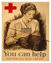 WW1 War Time American Red Cross Poster &quot;You Can Help&quot; 8X10 Photo - £6.67 GBP