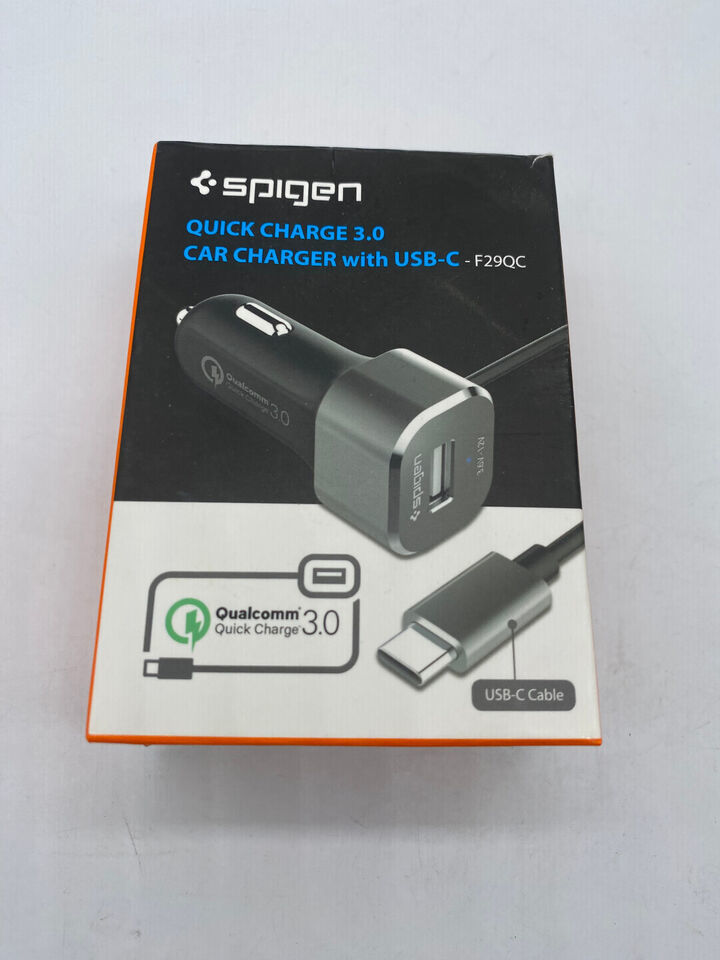 Spigen F29QC Quick Charge 3.0 Car Charger with Type C USB Port - £2.34 GBP