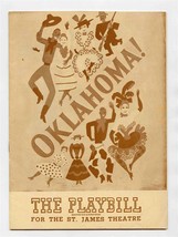Playbill Oklahoma St James Theatre 1946 Harold Keel  - $13.86