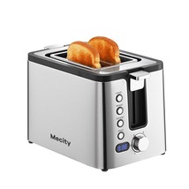 2-Slice Stainless Steel Toaster with 6 Browning Settings, Silver - $51.66