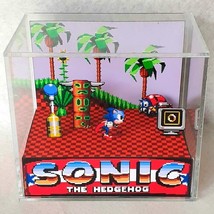 Sonic the Hedgehog 3D Cube Handmade Diorama - Video Games – Arcade  - Sh... - $69.19