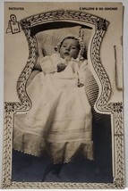 RPPC Adorable Baby Die-Cut Photo Fold Out Easel Style Postcard E29 - £8.93 GBP