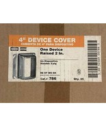 25 PK RACO 786 4&quot; Square Raised Mud Ring – 2&quot; Device Mounting Bracket - $82.00