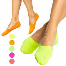 3 Pairs Womens Neon Low Cut No Show Socks Liner Boat Ballet Foot Cover F... - £14.11 GBP
