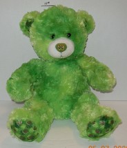 Build a Bear 4 Leaf Clover Teddy 16&quot; Plush Stuffed Animal St Patrick&#39;s Holiday - £7.51 GBP
