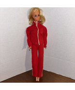 VNTG Walk Lively Barbie 1967 Red Suite Arms Legs Swing Waist Bend FULL L... - $46.73