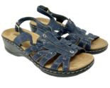 Clarks Collection Women&#39;s Lexi Marigold Blue Sandals Size 6.5 - £15.00 GBP