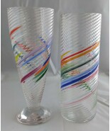 Lot (2) Vintage TOM STOENNER Clear Rainbow Swirl Art Drinkware Glasses (... - $727.23 MXN Lot (2) Vintage TOM STOENNER Clear Rainbow Swirl Art Drinkware Glasses (... - $727.23 MXN