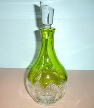 Waterford MIXOLOGY Decanter Neon Lime Green &amp; Clear Crystal 13.5&quot;H #1568... - £318.46 GBP