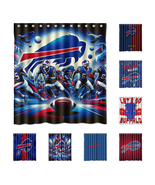 New!!! Buffalo Bills Custom Waterproof Polyester Shower Curtain 4 Size - $42.10 CAD+