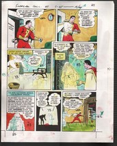 Hand Painted Color Guide-Capt Marvel-Shazam-C35-1975-DC-page 41-VG/FN - £70.22 GBP