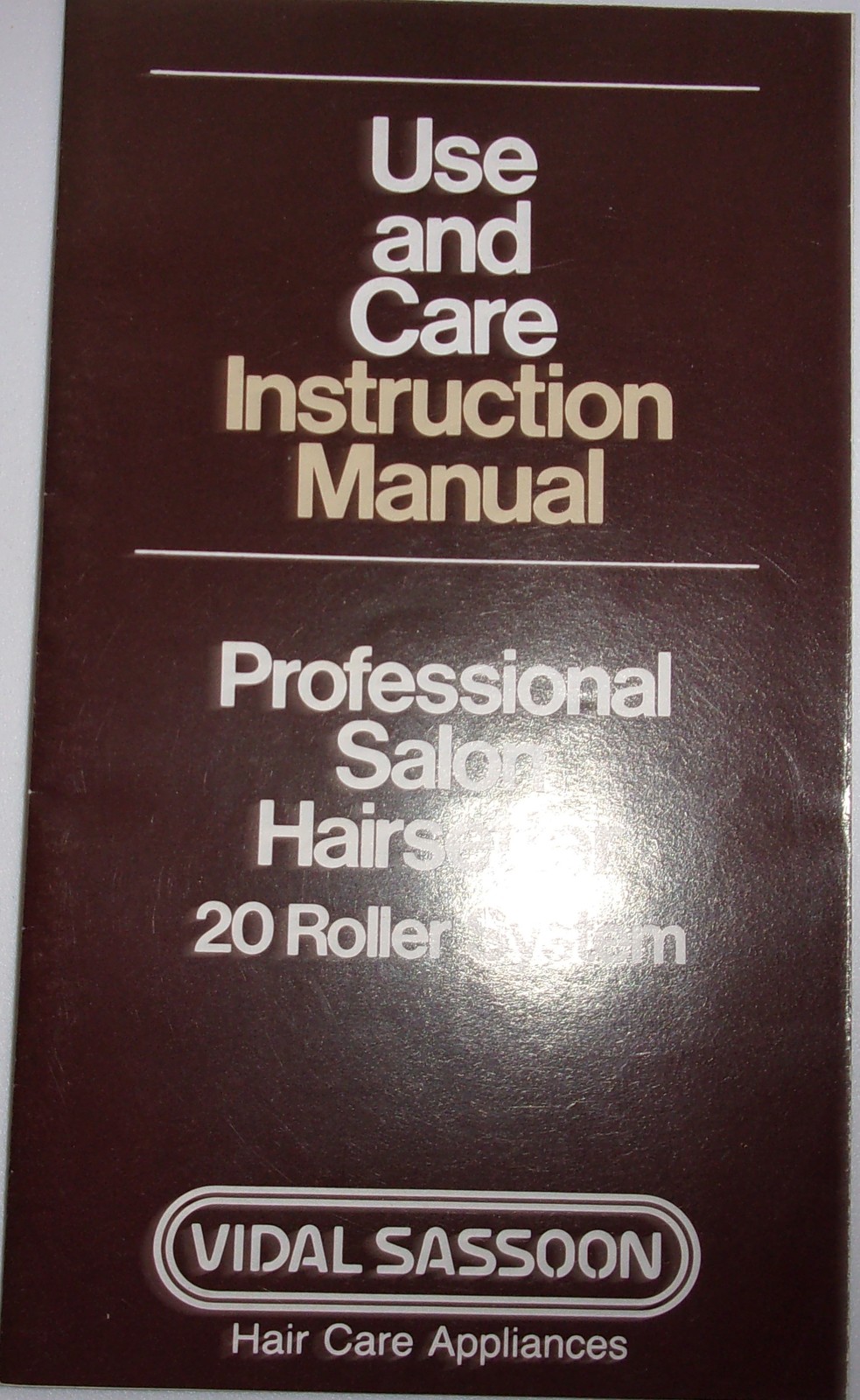 Vintage Vidal Sassoon Professional Salon 20 Roller Hairsetter  Manual 1982 - $2.99