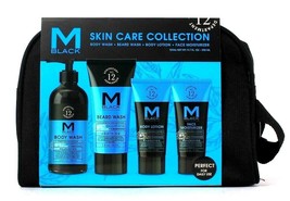 M Black For Men 4 Piece Eucalyptus &amp; Cedarwood Skin Care Collection 9.7 Oz - £32.23 GBP