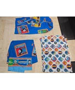 Lot of 3 Thomas and Friends Twin Fitted Flat Sheet Lot Dan River Vtg Blu... - $29.99