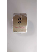 Gift Tags Sticker Christmas, 200 Christmas Kraft Stickers Roll Rustic - £4.65 GBP