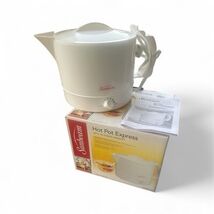 Sunbeam Hot Pot Express Electric Adjustable Heat White 32 Ounce-Tested W... - $12.60