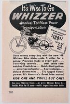 1948 Whizzer Motor Bike Advertisement Vintage Transportation Motorcycle ... - $19.60 CAD