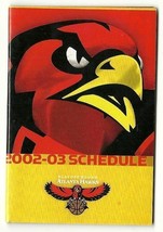 2002 Atlanta Hawks Pocket Schedule - $94.67 MXN