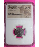 Choice XF Roman Empire Constantine II AD 337-340 AE3 BI Nummus Trier NGC... - $79.99