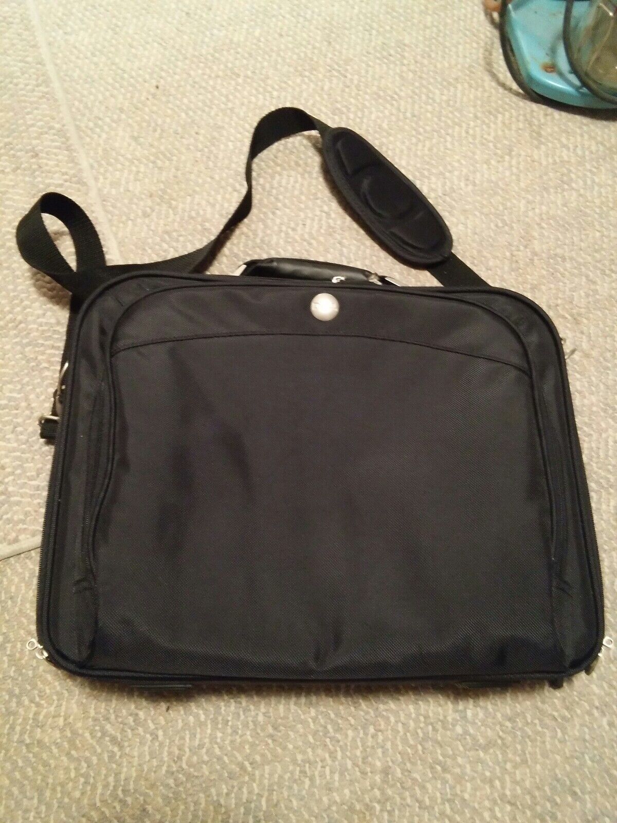 000 Dell Laptop Briefcase Soft Side Shoulder Strap Black - $29.99