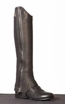 ProChaps The Fit Half Chap Nero Equestre Cavallo Equitazione Nuovo - $39.94