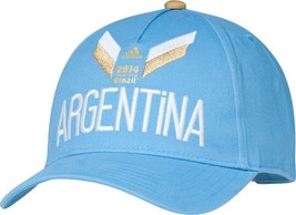 Argentina 2014 World Cup Soccer Futbol Adidas Adjustable Hat New &amp; Licensed - £9.94 GBP